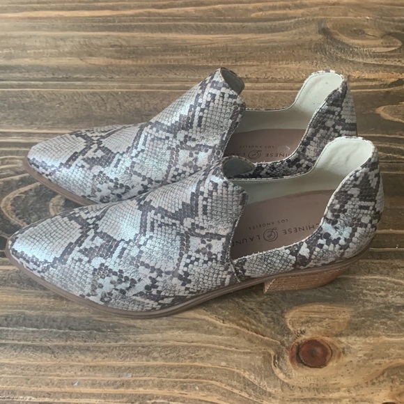 Chinese laundry Los Angeles Snake print high heel shoes original label size 9.5 - Picture 4 of 15
